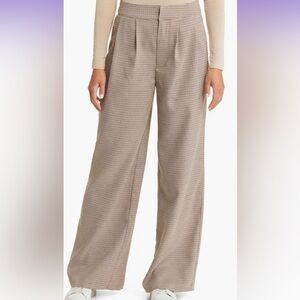 NWT Steve Madden size medium Isabella houndstooth check wide leg pants
